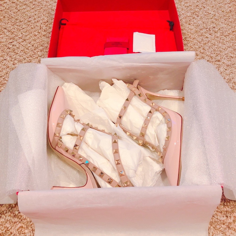 Valentino Garavani Rockstud Slingback 100mm Pump
